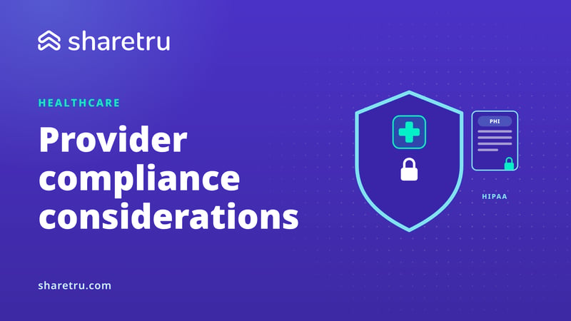 A shield with a medical cross and lock beside a PHI document, illustrating compliance considerations for healthcare file transfer providers