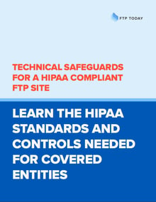 cover of the technical safeguards for a hipaa compliant ftp site readiness report 